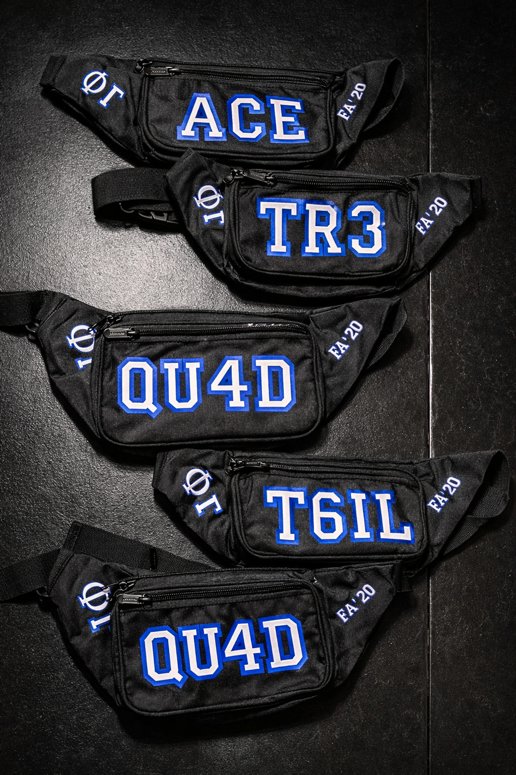 Line Number Fanny Packs